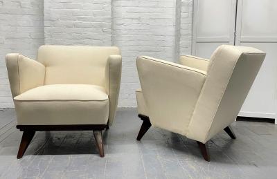 Gio Ponti Pair of Gio Ponti Style Lounge Chairs