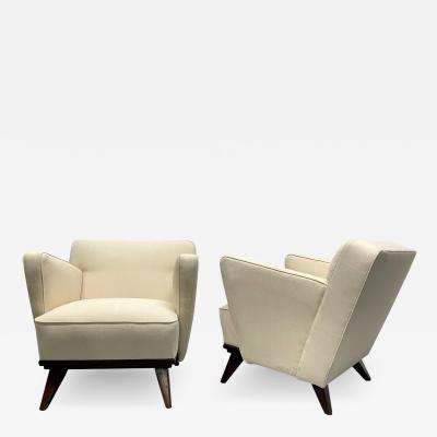 Gio Ponti Pair of Gio Ponti Style Lounge Chairs