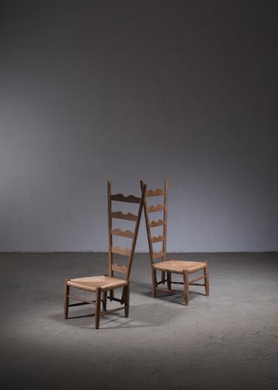 Gio Ponti Pair of Gio Ponti fireside chairs