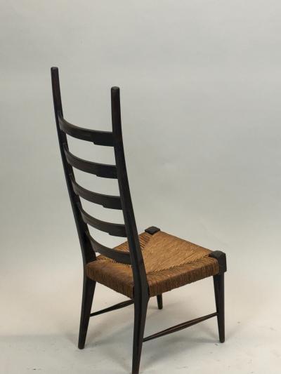 Gio Ponti Pair of Italian Modern Craftsman Side Chairs Attr to Gio Ponti circa 1939