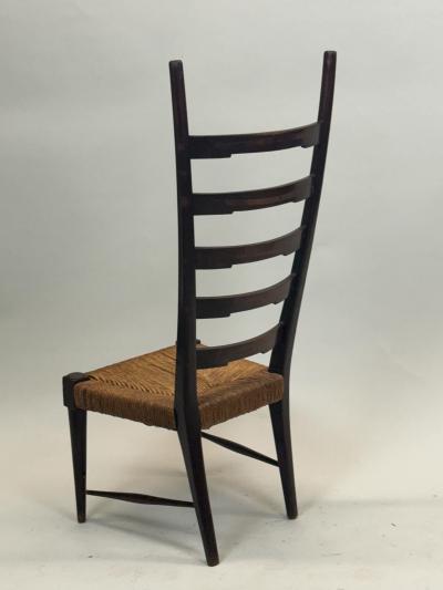 Gio Ponti Pair of Italian Modern Craftsman Side Chairs Attr to Gio Ponti circa 1939