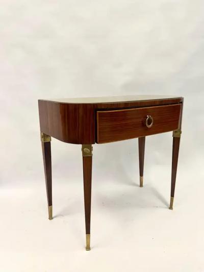 Gio Ponti Pair of Italian Modern Neoclassical End or Side Tables Nightstands Gio Ponti