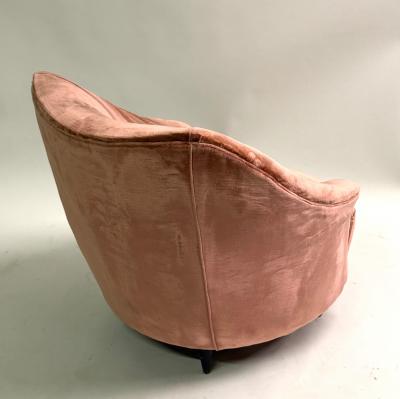 Gio Ponti Pair of Italian Organic Modern Lounge Chairs by Gio Ponti for Casa e Giardino