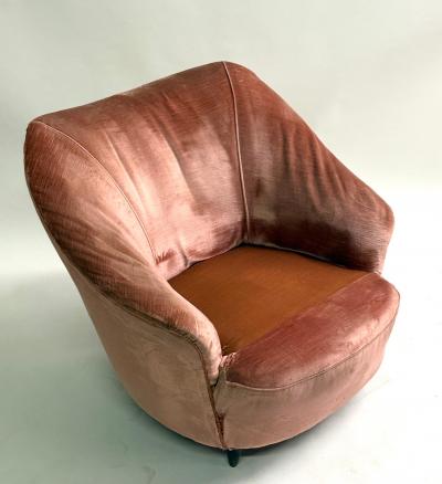 Gio Ponti Pair of Italian Organic Modern Lounge Chairs by Gio Ponti for Casa e Giardino