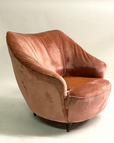 Gio Ponti Pair of Italian Organic Modern Lounge Chairs by Gio Ponti for Casa e Giardino