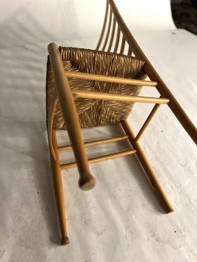 Gio Ponti Pair of Laddrback Chairs after Gio Ponti