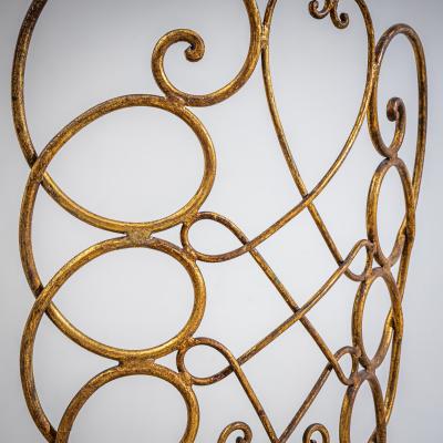 Gio Ponti Pair of Metal Side Chairs by Gio Ponti for Casa e Giardino Italy 1950s