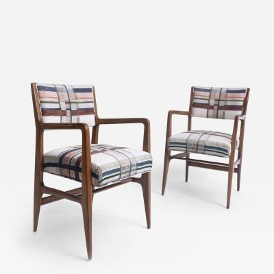 Gio Ponti Pair of Model 110 Armchairs by Gio Ponti