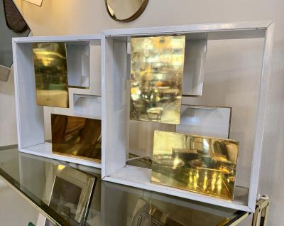 Gio Ponti Pair of Quadro di Luce Table Lamps by Gio Ponti for Pollice Italy 1960s