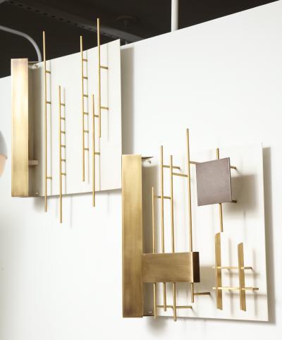 Gio Ponti Pair of Rare Sconces