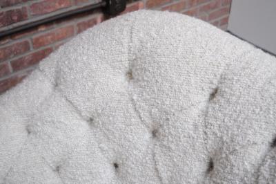 Gio Ponti Pair of Sculptural Italian Modern Boucl Lounge Chairs Attributed to Gio Ponti