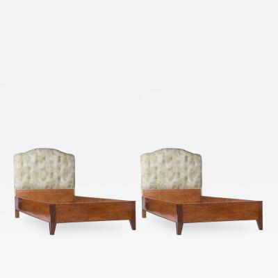 Gio Ponti Pair of Single Beds by Gio Ponti