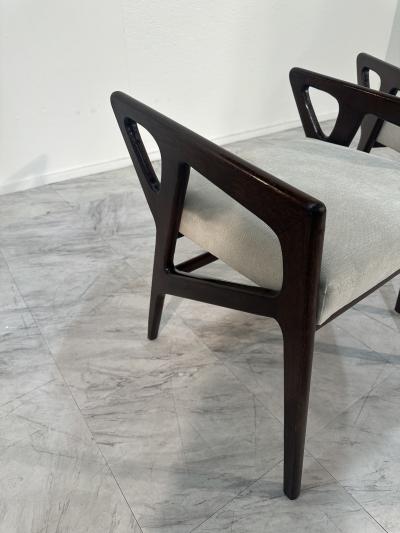 Gio Ponti Pair of Stools Mod 687 Design Gio Ponti Cassina Production Italy 1950s