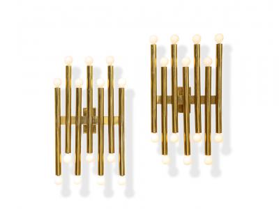 Gio Ponti Pair of Wall Lights by Gio Ponti for Candle