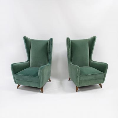 Gio Ponti Pair of armchairs by Gio Ponti