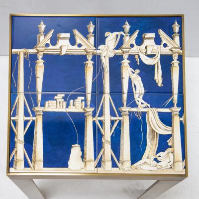 Gio Ponti Pair of ceramic side tables