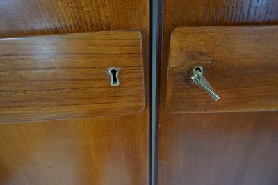 Gio Ponti Pair of large Gio Ponti olm Wardrobe Doors from the Hotel Royal Naples 1955