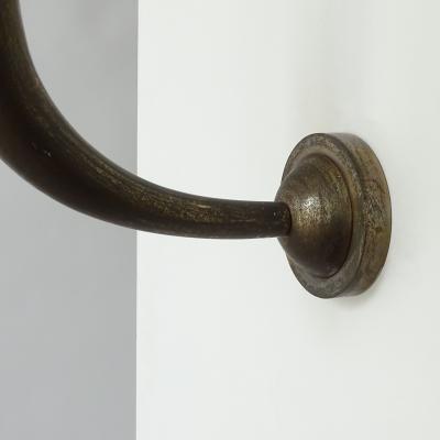 Gio Ponti Pair of monumental Italian 1930s Art Deco bronze wall lamps