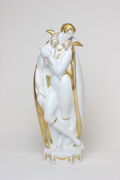 Gio Ponti Porcelain Figure of a Man Il Poeta by Gio Ponti for Ginori 1927 Italy