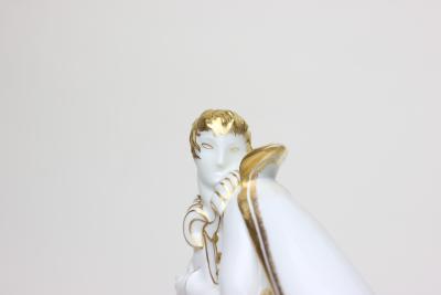 Gio Ponti Porcelain Figure of a Man Il Poeta by Gio Ponti for Ginori 1927 Italy