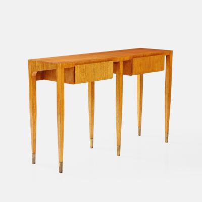 Gio Ponti Rare Ash Wood Console by Gio Ponti for Giordano Chiesa