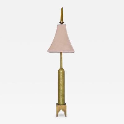 Gio Ponti Rare Enamel Lamp with Venini Glass Finial