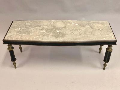 Gio Ponti Rare Italian Modern Neoclassical Gilt Bronze Coffee Table Attr to Gio Ponti