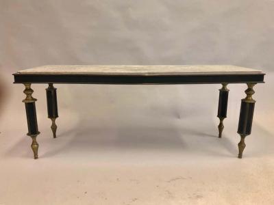 Gio Ponti Rare Italian Modern Neoclassical Gilt Bronze Coffee Table Attr to Gio Ponti