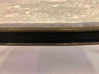 Gio Ponti Rare Italian Modern Neoclassical Gilt Bronze Coffee Table Attr to Gio Ponti