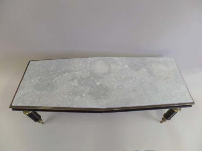 Gio Ponti Rare Italian Modern Neoclassical Gilt Bronze Coffee Table Attr to Gio Ponti