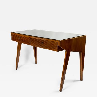 Gio Ponti Rare Mid Century Italian Grissinato Desk In The Style Of Gio Ponti