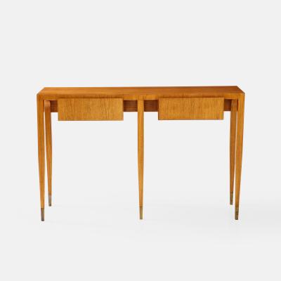 Gio Ponti Rare Pair of Ash Wood Consoles by Gio Ponti for Giordano Chiesa