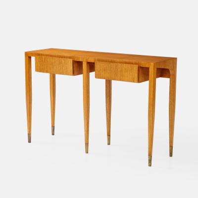Gio Ponti Rare Pair of Ash Wood Consoles by Gio Ponti for Giordano Chiesa