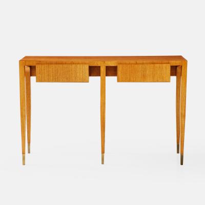 Gio Ponti Rare Pair of Ash Wood Consoles by Gio Ponti for Giordano Chiesa