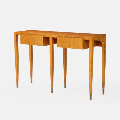 Gio Ponti Rare Pair of Ash Wood Consoles by Gio Ponti for Giordano Chiesa