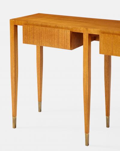 Gio Ponti Rare Pair of Ash Wood Consoles by Gio Ponti for Giordano Chiesa