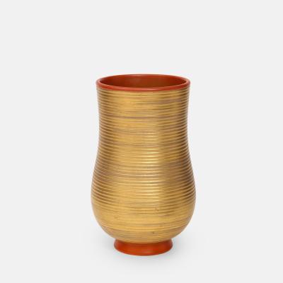 Gio Ponti Rare Porcelain Vase Model 380T Gran Rosso di Doccia by Gio Ponti