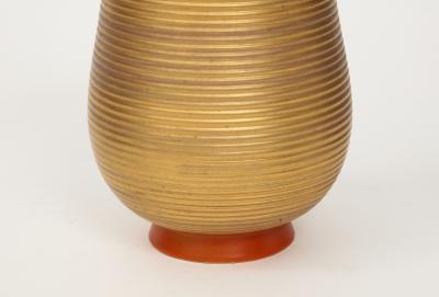 Gio Ponti Rare Porcelain Vase Model 380T Gran Rosso di Doccia by Gio Ponti