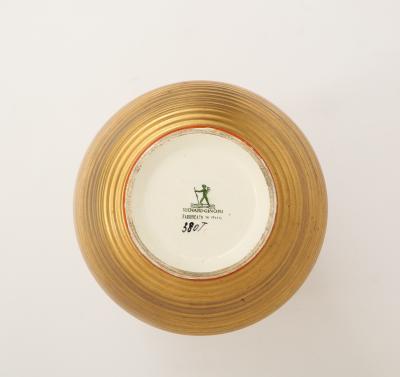 Gio Ponti Rare Porcelain Vase Model 380T Gran Rosso di Doccia by Gio Ponti