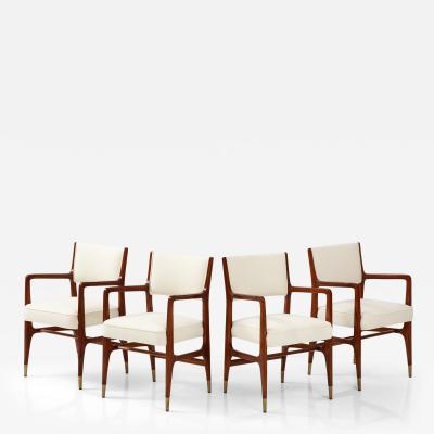 Gio Ponti Rare Set of 4 Dining Chairs Model 110 by Gio Ponti for Cassina