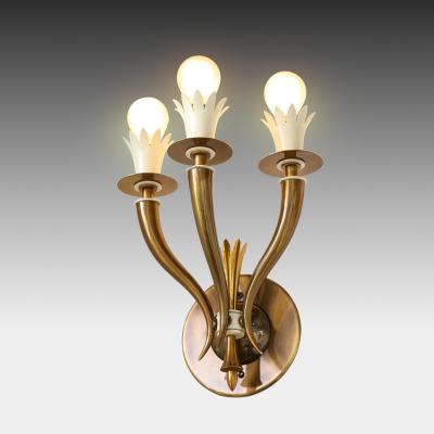Gio Ponti Rare Set of Three Three Arm Sconces by Gio Ponti and Emilio Lancia