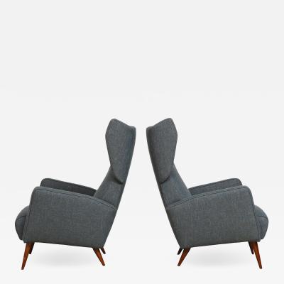 Gio Ponti Rare pair of Lounge Chairs by Gio Ponti
