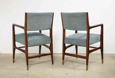 Gio Ponti Rare pair of armchairs by Gio Ponti