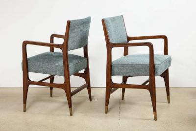 Gio Ponti Rare pair of armchairs by Gio Ponti