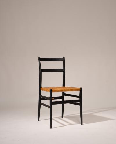 Gio Ponti Set of 2 Gio Ponti Superleggera Chairs for Cassina Italy 1957