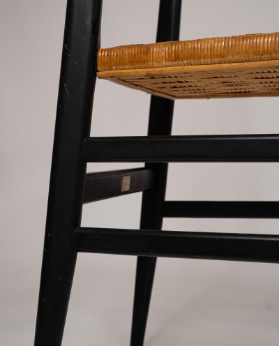 Gio Ponti Set of 2 Gio Ponti Superleggera Chairs for Cassina Italy 1957