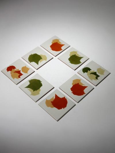 Gio Ponti Set of Eight Ceramic Tiles by Gio Ponti for Ceramiche dAgostino