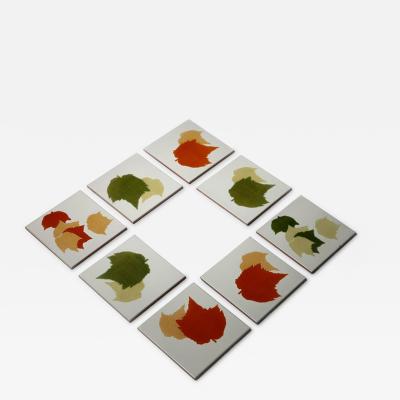 Gio Ponti Set of Eight Ceramic Tiles by Gio Ponti for Ceramiche dAgostino