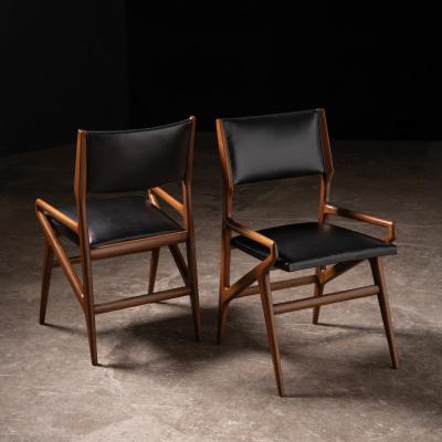 Gio Ponti Set of Four Chairs model 211 by Gio Ponti for Singer Sons