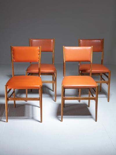Gio Ponti Set of Four Leggera Chairs by Gio Ponti for Cassina